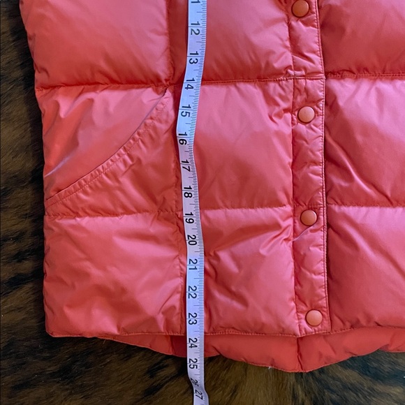 Lands' End Vibrant Red Orange Quilted Vest - Picture 6 of 7